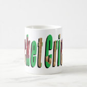 Cricket Game Logo, White Coffee Tasse. Kaffeetasse (Mittel)