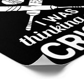 Cricket Game Player Ll T Coach Cricketer  Poster (Ecke)