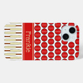 Cricket gemustert individuelle Name Case-Mate iPhone Hülle (Rückseite (Horizontal))