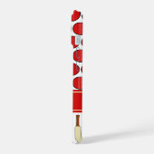 Cricket gemustert individuelle Name iPhone 15 Hülle (Linke Seite)