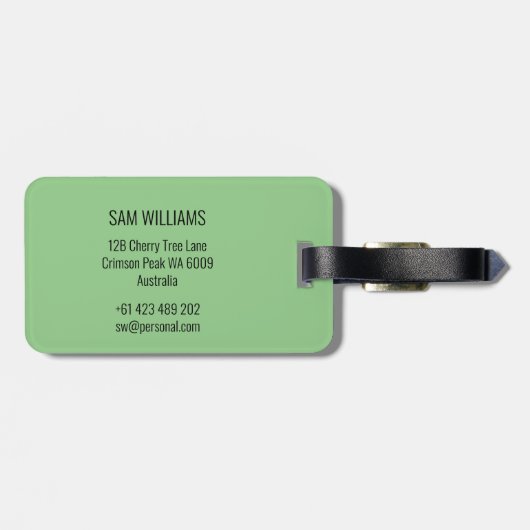 Cricket Gepäckanhänger (Rückseite horizontal)