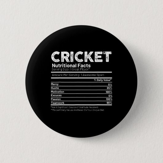 Cricket-Geschenk für Männer Button (Vorderseite)