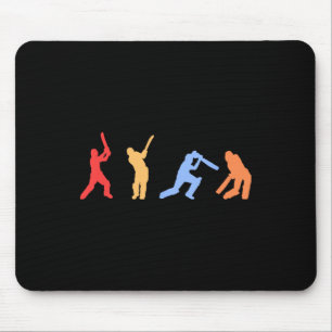 Cricket-Geschenke - Retro-Vintage-Farben Cricket-S Mousepad