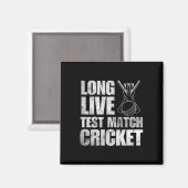 Cricket-Geschenke Test-Cricket Cricketer Indien En Magnet (Vorderseite/Rückseite)