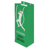 Cricket Geschenktüte Für Weinflaschen (Rückseite Schrägansicht)