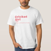 Cricket Girl - Cricket T-Shirt (Vorderseite)