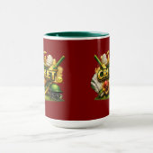 Cricket Gold Emblem Sport Inspired Combo Mug Tasse (Zentrum)