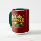 Cricket Gold Emblem Sport Inspired Combo Mug Tasse (Vorderseite Links)