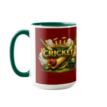 Cricket Gold Emblem Sport Inspirierte Kombitasse