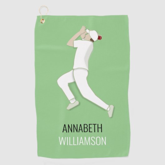 Cricket Golfhandtuch (Vorderseite)