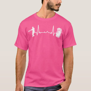 Cricket Herzschlag Ekg Cricketspieler Schlagmann C T-Shirt