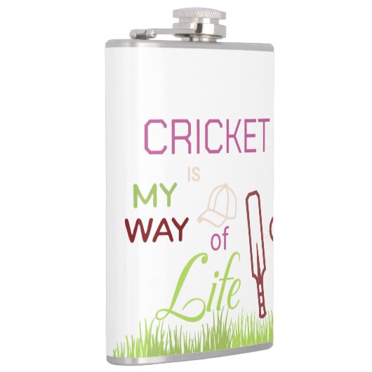 Cricket in my life flachmann (Rechts)