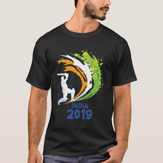 Cricket India 2019 T-Shirt (Vorderseite)