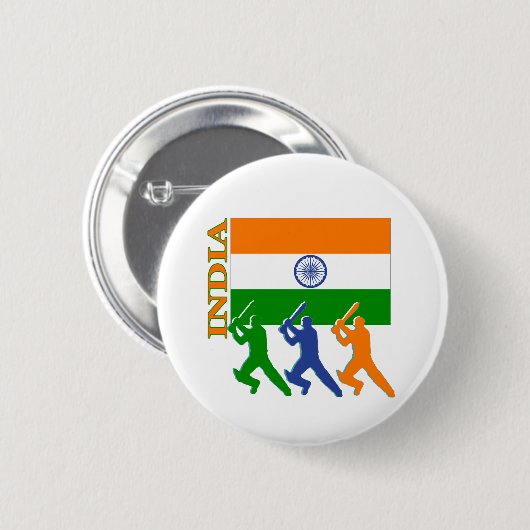 Cricket-India Button (Vorne & Hinten)