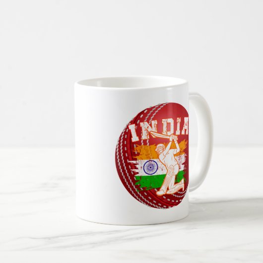 Cricket India Player Kaffeetasse (VorderseiteRechts)