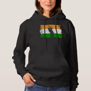 Cricket-Indianerspieler-Flagge Indiens Cricket Pla Hoodie