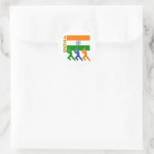 Cricket Indien Runder Aufkleber (Tasche)