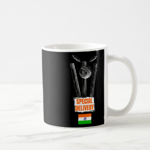Cricket Indien Trikot Flagge Indischer Cricket in Kaffeetasse