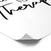 Cricket Is My Therapy  Poster (Ecke)