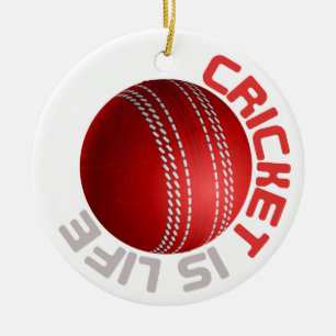 Cricket ist das Leben Keramik Ornament
