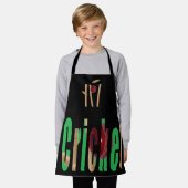 Cricket ist das Wort, Kinder drucken Schürze (Getragen)