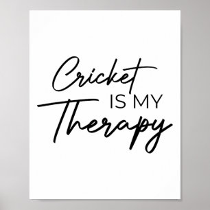 Cricket ist meine Therapie Poster