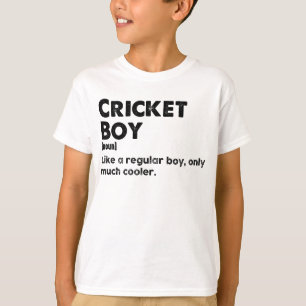 Cricket-Junge Lustiges Wörterbuch-Definition T-Shirt