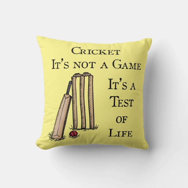 Cricket Kissen (Vorderseite)