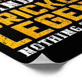 Cricket Legend Grandpa  Poster (Ecke)