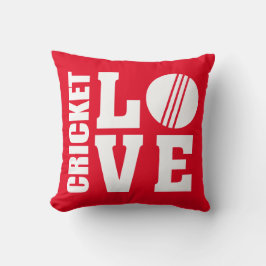 Cricket Liebe Red Kissen
