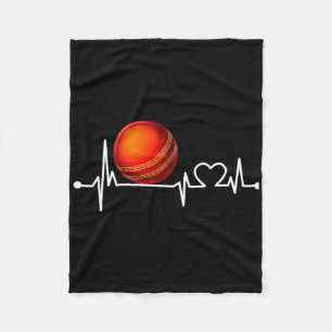 Cricket Ll Herzschlag Lustig Für Sport Kühle Liebe Fleecedecke