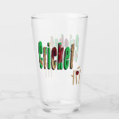 Cricket-Logo und Stumps, Glas (Vorderseite)