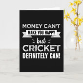 Cricket macht dich glücklich karte (Gelbe Blume)