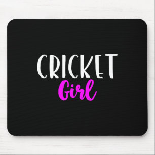 Cricket Mädchen Spielerin Frauen Lustig Niedlich  Mousepad