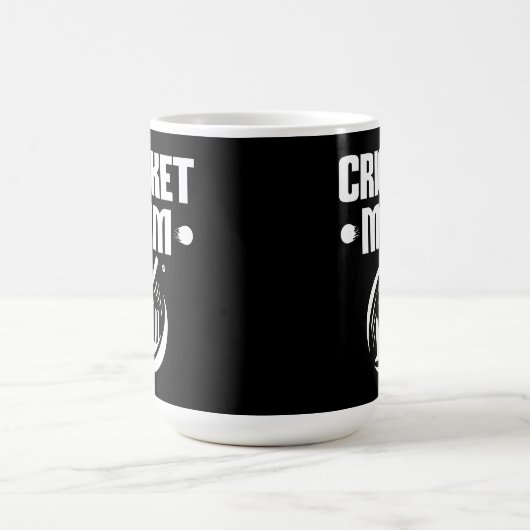 Cricket-Mama Cricketer Son Cricket Lover Mutter Kaffeetasse (Mittel)