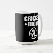 Cricket-Mama Cricketer Son Cricket Lover Mutter Kaffeetasse (VorderseiteRechts)