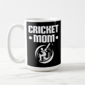 Cricket-Mama Cricketer Son Cricket Lover Mutter Kaffeetasse (Links)
