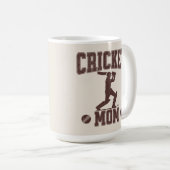 Cricket Mama Sportenthusiasten Cricket Lover Mothe Kaffeetasse (VorderseiteRechts)