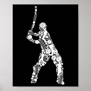 Cricket Männer Cricket Spieler 1 Poster