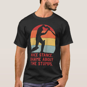 Cricket-Männer Jungen Mädchen Schüler Vintag Ragal T-Shirt