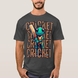 CRICKET Mascot Player Niedlicher Spaß Bat T-Shirt