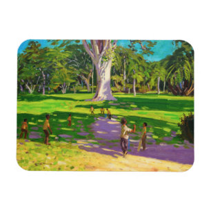 Cricket Match Botanischer Garten Dominica Magnet