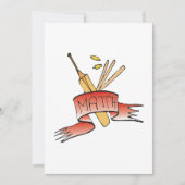 Cricket-Match Einladung (Vorderseite)