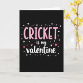 Cricket Mein Valentinsgruß-Karte Karte (Gelbe Blume)