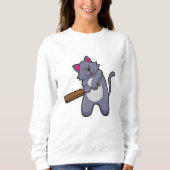 Cricket mit Cricket-Fledermaus Sweatshirt (Vorderseite)
