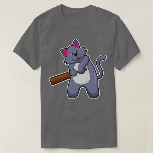 Cricket mit Cricket-Fledermaus T-Shirt (Design vorne)