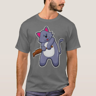 Cricket mit Cricket-Fledermaus T-Shirt