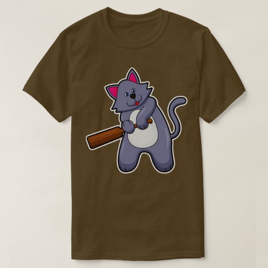 Cricket mit Cricket-Fledermaus T-Shirt (Design vorne)