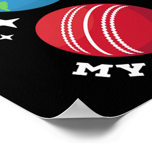 Cricket My World  Poster (Ecke)