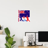 Cricket New Zealand Poster (Heimbüro)